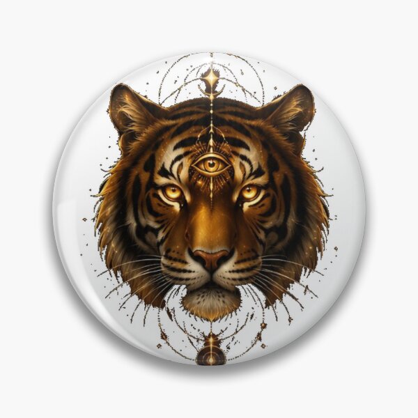 Item preview, Third-Eye Golden Tiger Sacred Vision designed and sold by Averys808.