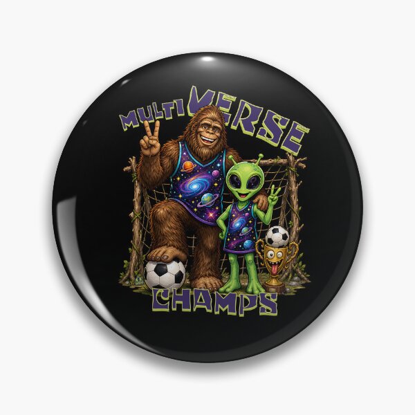 Item preview, Soccer Multiverse Champs Bigfoot and Alien designed and sold by ej-sulu.