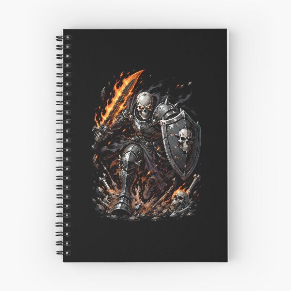 Item preview, Skeleton Warrior Charging Into Battle With Flaming Sword designed and sold by Tong4130.