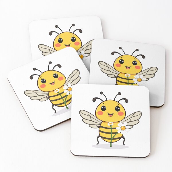 Item preview, Kawaii Bee Kawaii Cartoon - Modern Graphic Art Sti designed and sold by QuirkThreadsCo.