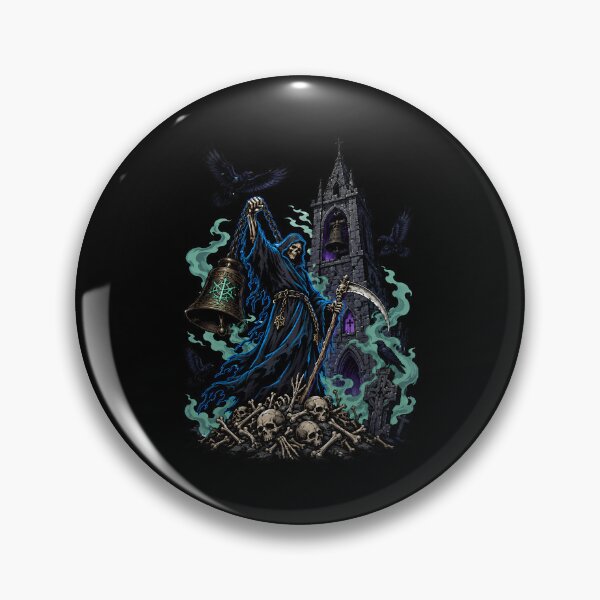 Item preview, Grim Reaper Beside Haunted Bell Tower Of Doom designed and sold by Tong4130.