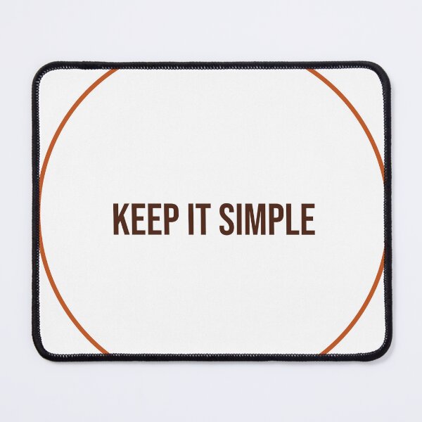 Item preview, "KEEP IT SIMPLE" Minimalist Quote T-Shirt designed and sold by QuirkThreadsCo.
