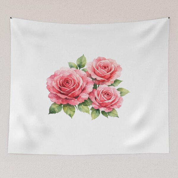 Item preview, Pink Watercolor Roses designed and sold by odkocreative.