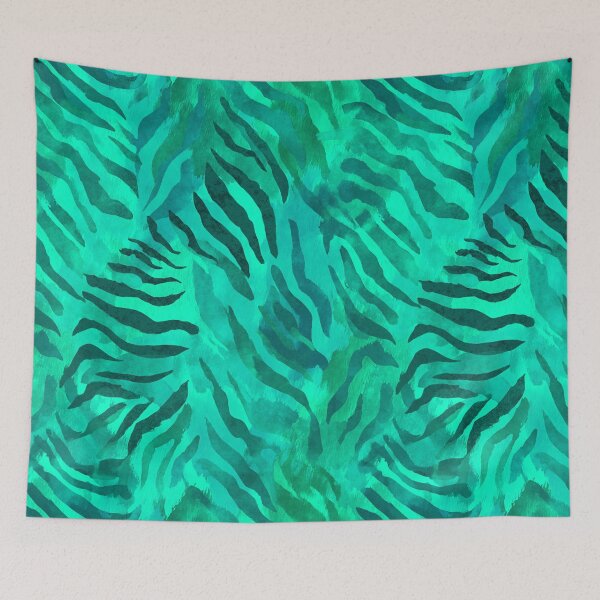 Item preview, Wild Safari Animal Print Jungle Turquoise Teal designed and sold by artsandsoul.