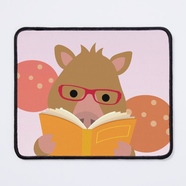 Item preview, Whimsical Autumn Wild Boar hit the Books! designed and sold by OsakaYumeWorks.