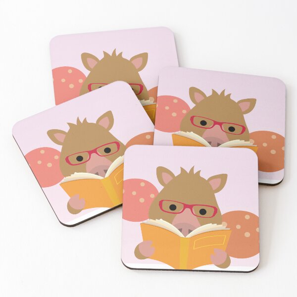Item preview, Whimsical Autumn Wild Boar hit the Books! designed and sold by OsakaYumeWorks.