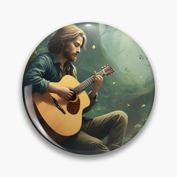 Item preview, Melody of the Sleeping Forest - Acoustic Guitarist designed and sold by NeyhineAngelionShop.