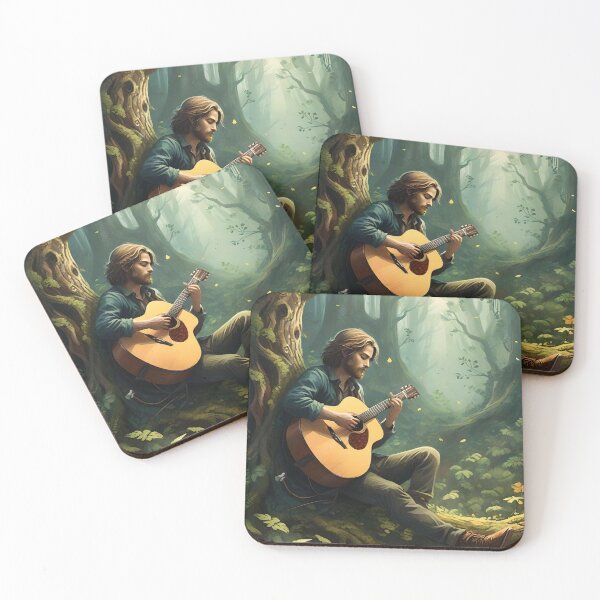 Item preview, Melody of the Sleeping Forest - Acoustic Guitarist designed and sold by NeyhineAngelionShop.