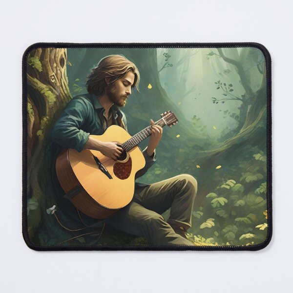 Item preview, Melody of the Sleeping Forest - Acoustic Guitarist designed and sold by NeyhineAngelionShop.