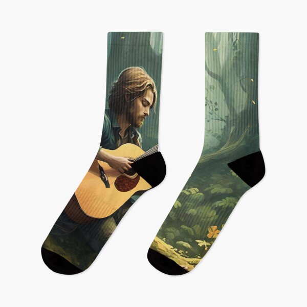 Item preview, Melody of the Sleeping Forest - Acoustic Guitarist designed and sold by NeyhineAngelionShop.