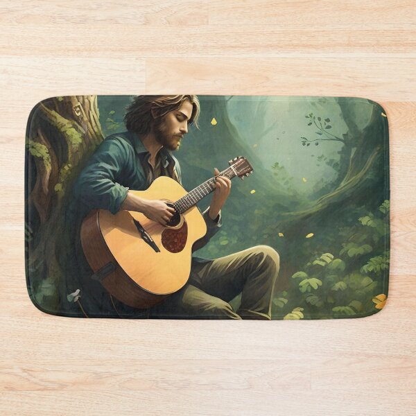 Item preview, Melody of the Sleeping Forest - Acoustic Guitarist designed and sold by NeyhineAngelionShop.