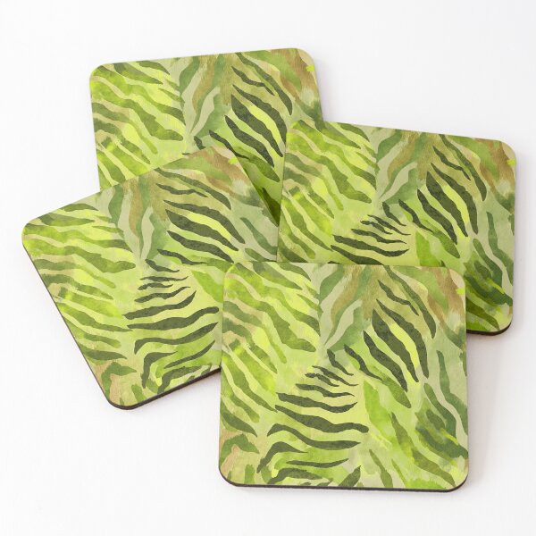 Item preview, Wild Safari Animal Print Jungle Fresh Green designed and sold by artsandsoul.