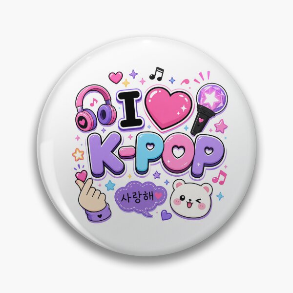 Item preview, I Love K-Pop - Cute Kawaii designed and sold by Myra365Art.