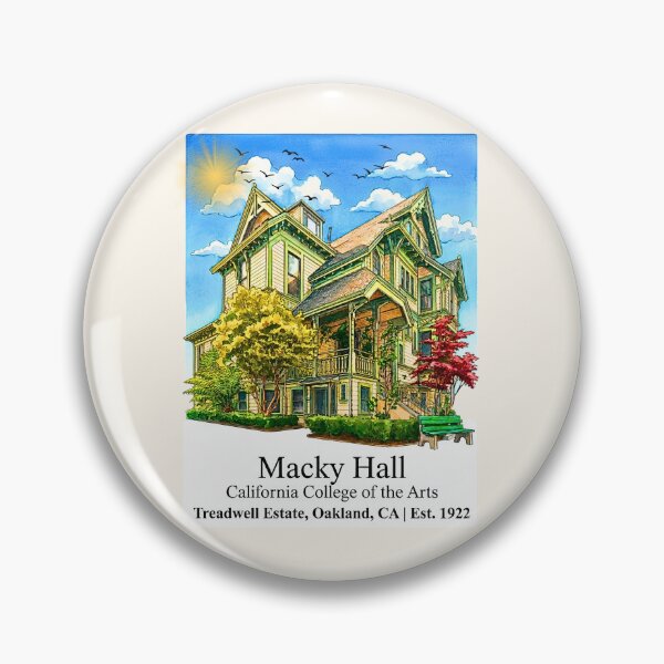Item preview, Macky Hall Watercolor Architectural Illustration designed and sold by EvergreenPark - Tee Studio.