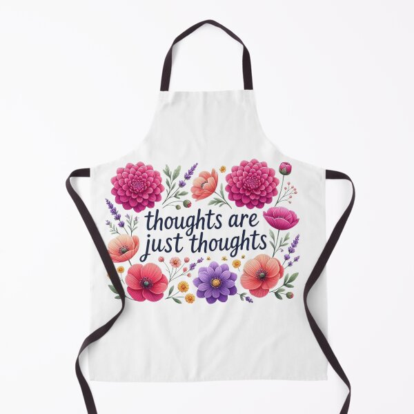 Item preview, Thoughts Are Just Thoughts Sticker | OCD Anxiety Support | Mental Health Floral Design | Positive Mindset Quote designed and sold by MissDJLI.