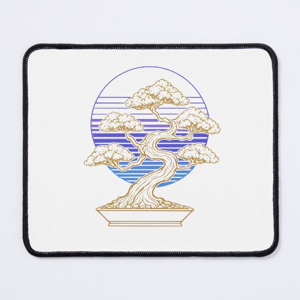 Item preview, Minimalist Neon Retro Synthwave Bonsai designed and sold by KungPowUnicorn.