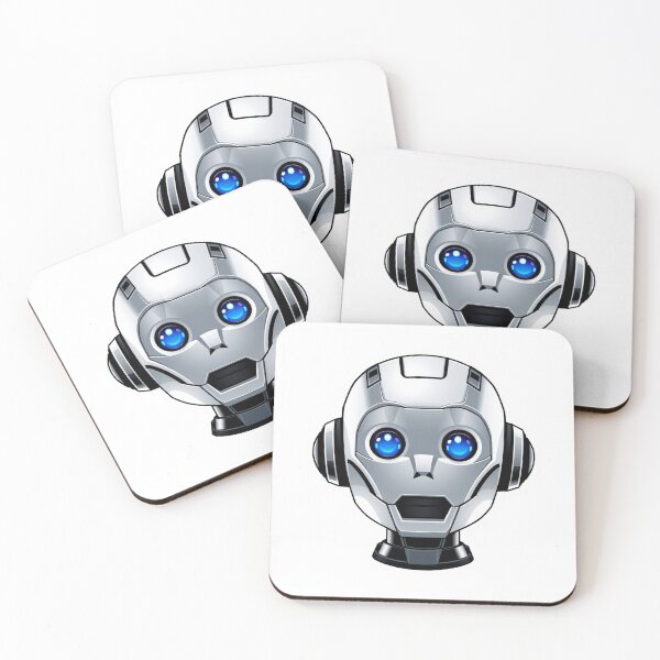Item preview, Robot Chrome Robot - Modern Graphic Art T-Shirt designed and sold by QuirkThreadsCo.