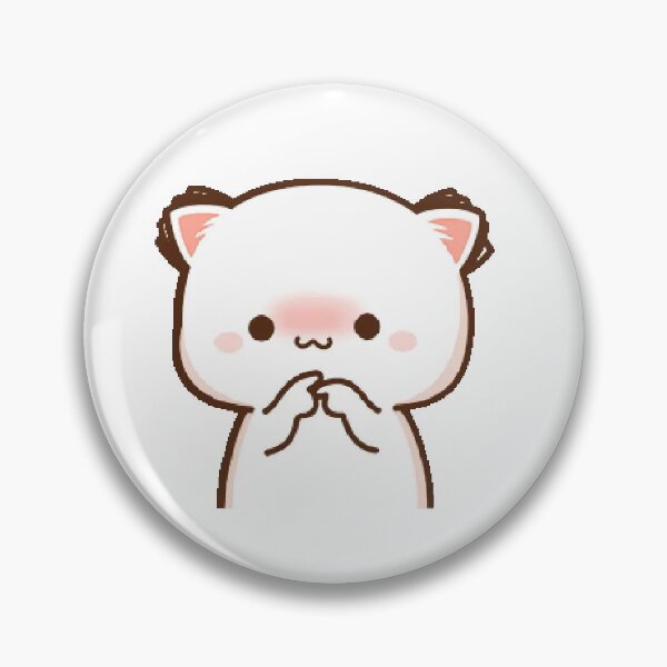 Item preview, Cute Blushing Chibi Cat Kawaii Art designed and sold by ashishverma153.