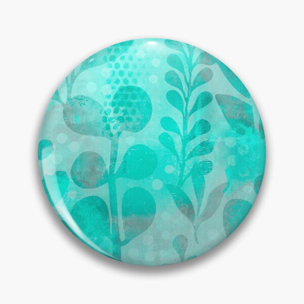 Item preview, Contemporary Botanical Composition Layered Shapes Mint designed and sold by artsandsoul.