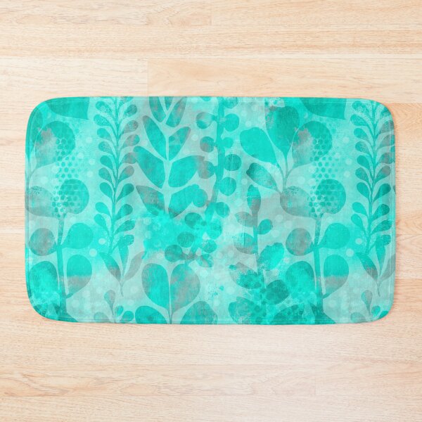 Item preview, Contemporary Botanical Composition Layered Shapes Mint designed and sold by artsandsoul.