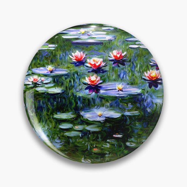 Item preview, Water Lilies: Impression of Reflections & Blossoming Surfaces (1919-3) designed and sold by artdesignsnow.