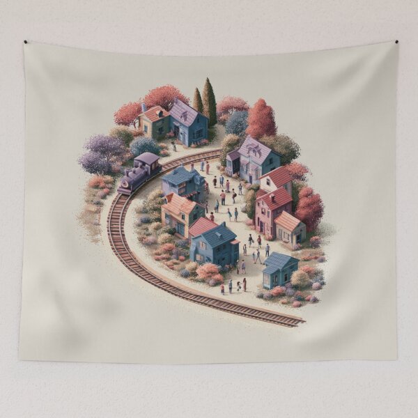 Item preview, Tiny Town designed and sold by bubblyrainbow.