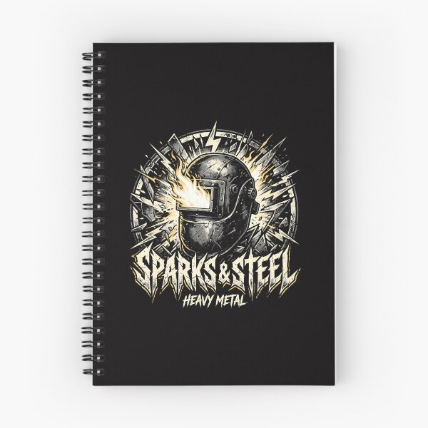 Item preview, Sparks and Steel Heavy Metal Welder Flame Design designed and sold by SplashTastic.