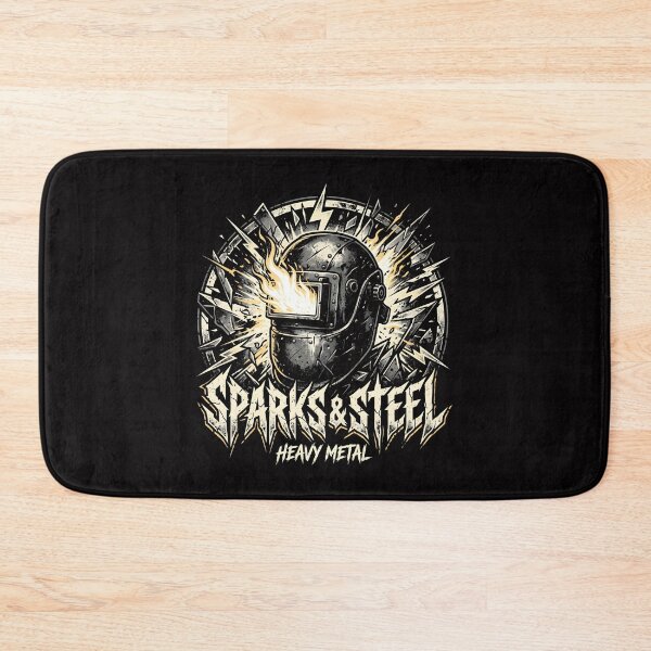 Item preview, Sparks and Steel Heavy Metal Welder Flame Design designed and sold by SplashTastic.
