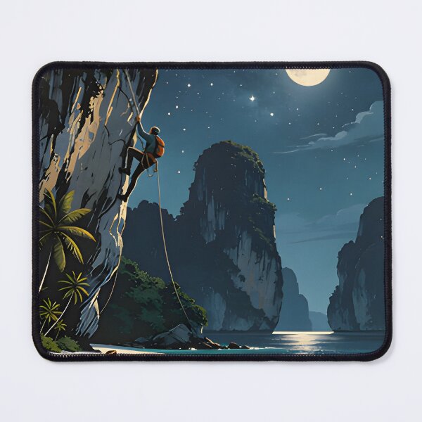 Item preview, Railay Beach Thailand Vintage Travel Poster Tropical Coastal Wall Art designed and sold by Spirit of Siam.