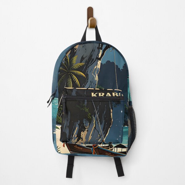 Item preview, Railay Beach Thailand Vintage Travel Poster Tropical Coastal Wall Art designed and sold by Spirit of Siam.