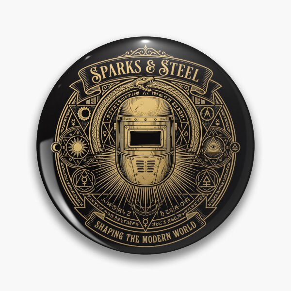 Item preview, Sparks and Steel Dark Academia Occult Welding Emblem designed and sold by SplashTastic.