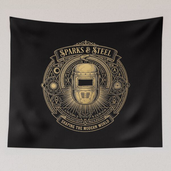 Item preview, Sparks and Steel Dark Academia Occult Welding Emblem designed and sold by SplashTastic.