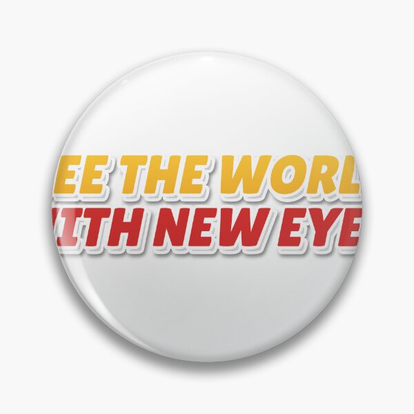 Item preview, "SEE THE WORLD WITH NEW EYES" Retro Typography T-S designed and sold by QuirkThreadsCo.