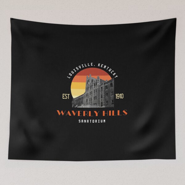Item preview, Sanatorio Waverly Hills, puesta de sol retro designed and sold by GhostlyWorld.