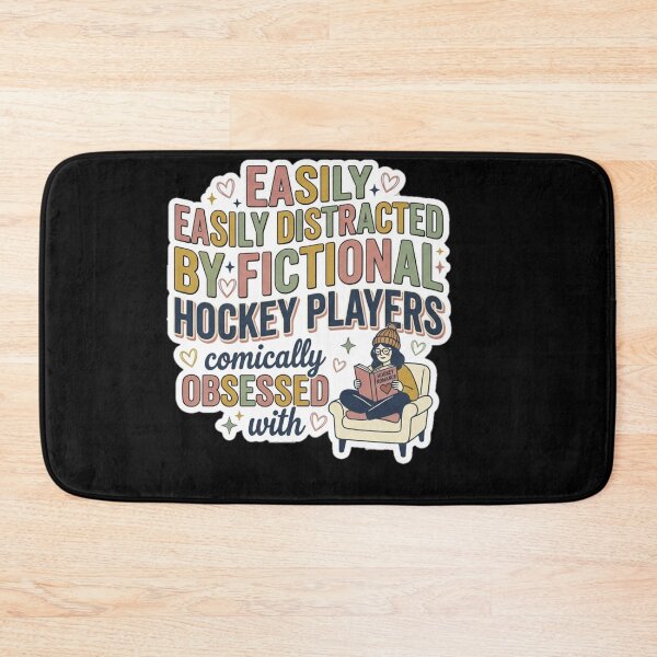 Item preview, Easily Distracted By Fictional Hockey Players Comically Obsessed With. designed and sold by  BreedCraft Studio.