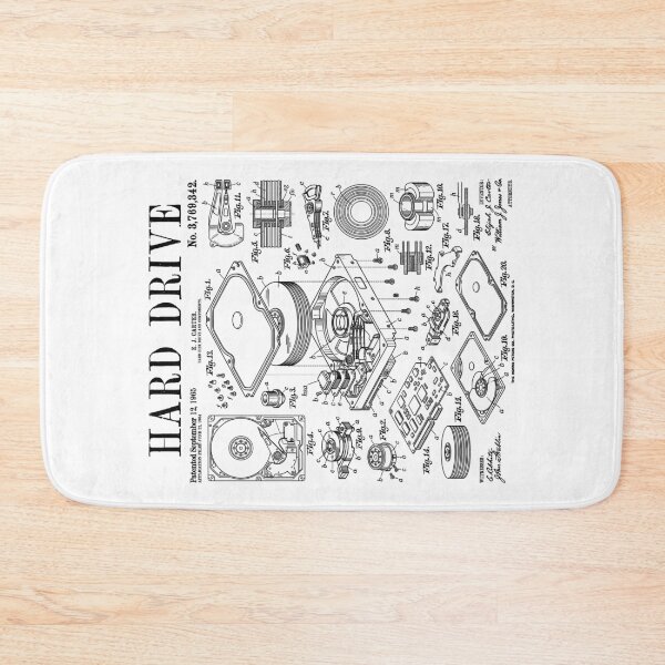 Item preview, Computer Hard Drive Gamer Geek Vintage IT PC Patent Print designed and sold by GrandeDuc.