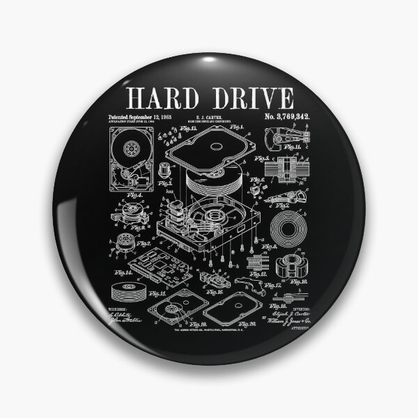 Item preview, Computer Hard Drive Gamer Geek Vintage IT PC Patent Print designed and sold by GrandeDuc.