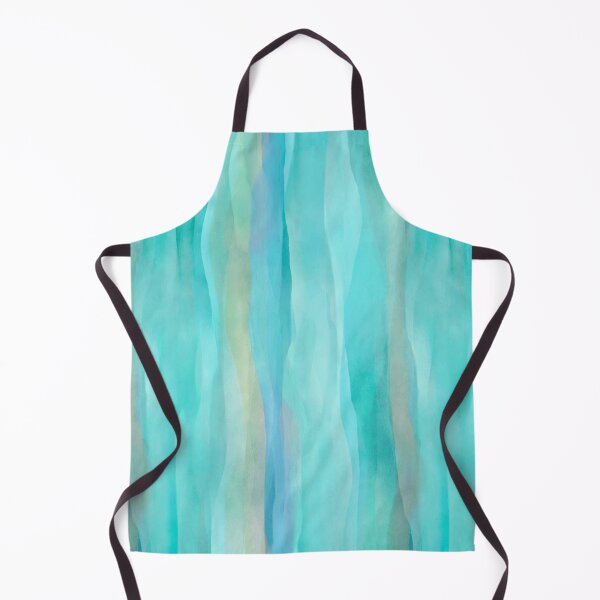 Item preview, Vertical Painterly Waves Gentle Layers Turquoise designed and sold by artsandsoul.