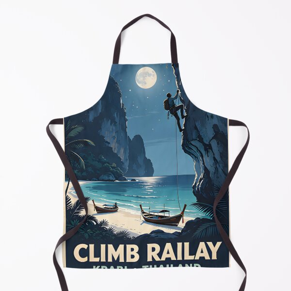 Item preview, Railay Beach Thailand Vintage Travel Poster Tropical Coastal Wall Art designed and sold by Spirit of Siam.