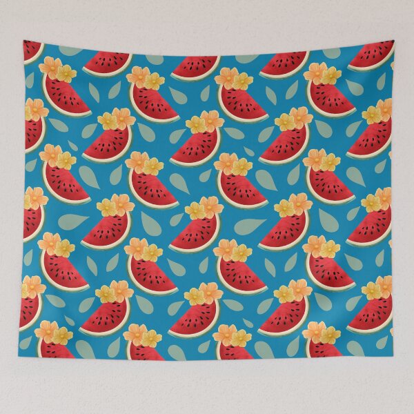 Item preview, Sweet Watermelon Floral - Blue designed and sold by CJ Creations.