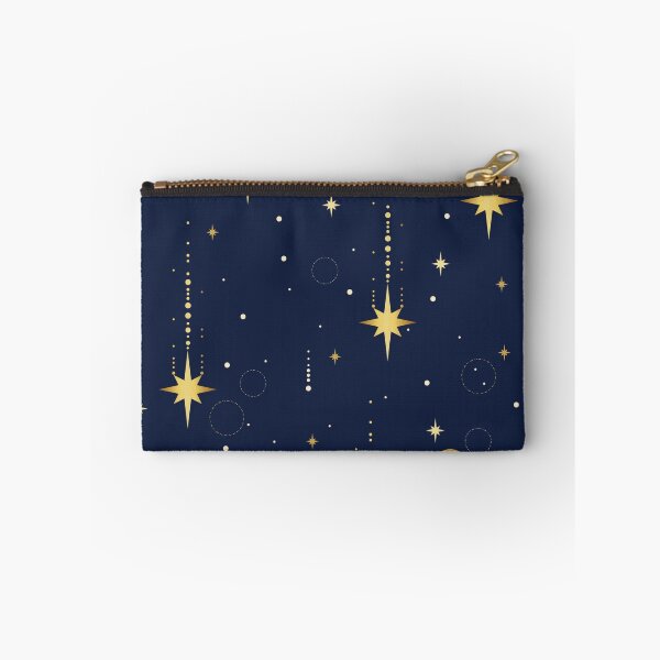 Item preview, Elegant Celestial Gold Stars & Crescent Moon Pattern | Midnight Blue Seamless Cosmic Design designed and sold by RJACreative.
