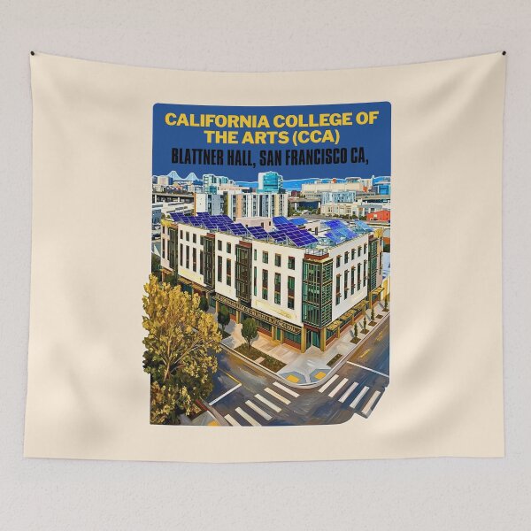 Item preview, California College of the Arts Blattner Hall Architectural Fine Art Painting designed and sold by EvergreenPark - Tee Studio.