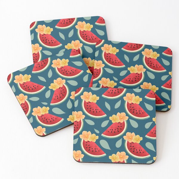 Item preview, Sweet Watermelon Floral - Dark Green designed and sold by CJ Creations.