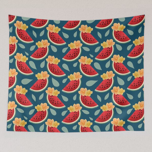 Item preview, Sweet Watermelon Floral - Dark Green designed and sold by CJ Creations.