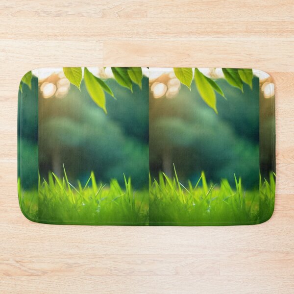 Item preview, Nature - Fresh Spring Grass, Golden Light and Dew Bokeh designed and sold by Reverso-Design.