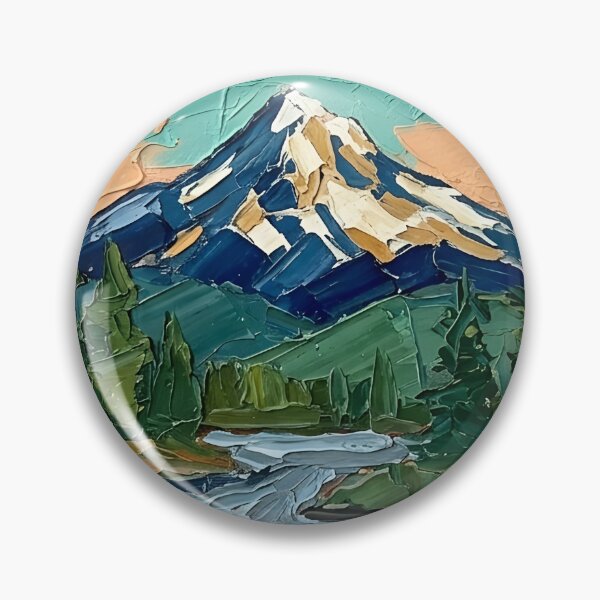 Item preview, Oregon US Postage Stamp Palette Knife Painting State Art designed and sold by GymTanLaundry.