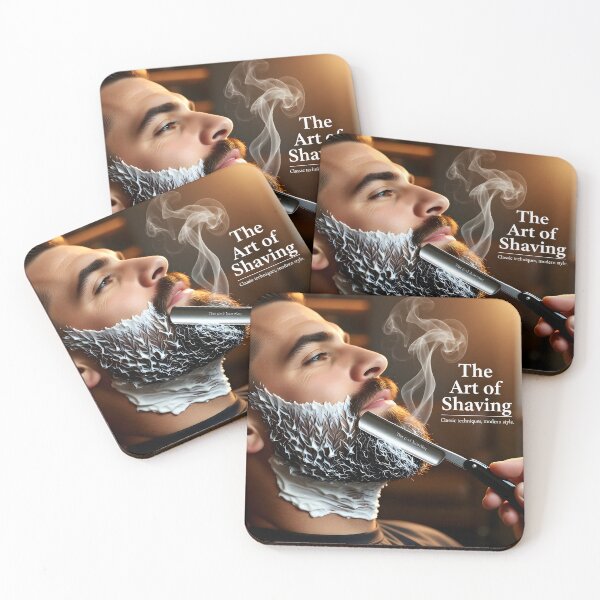 Item preview, Straight Razor Shave Close-Up: Luxury Beard Line Grooming Ad designed and sold by Creative-RE.
