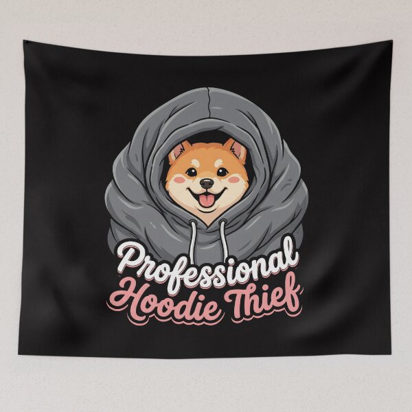 Item preview, Professional Hoodie Thief Cute Shiba Inu Dog designed and sold by SplashTastic.
