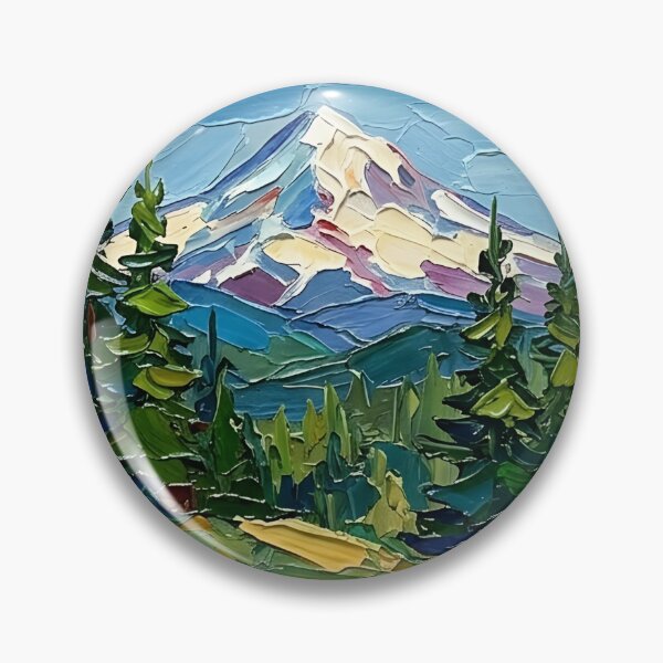 Item preview, Oregon US Postage Stamp Palette Knife Painting State Art designed and sold by GymTanLaundry.