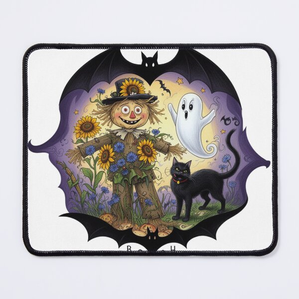 Item preview, Scarecrow, ghost and cat designed and sold by Talpha.